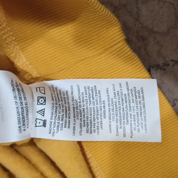 Hurley XL Royal Gold Dropout Ivy League Fleece lined crew neck pullover sweatshi - Picture 8 of 8